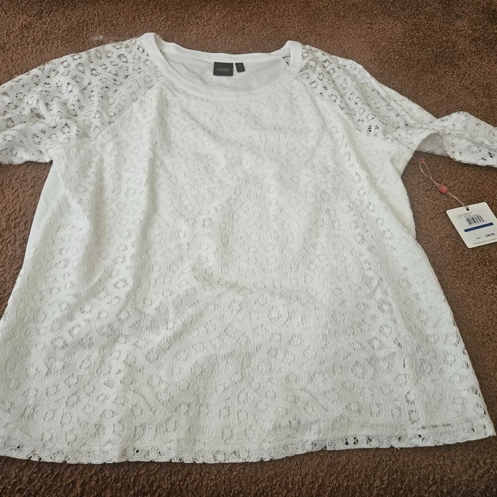 White woman's top